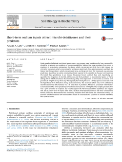 Short-term sodium inputs attract microbi