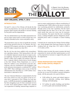 Read the report.  - Bureau of Governmental Research