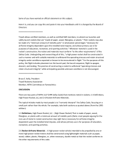 Metal in Rocket Construction - Tripoli Rocketry Association