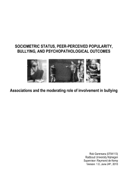 SOCIOMETRIC STATUS, PEER-PERCEIVED