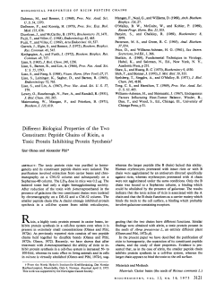 Different biological properties of the two constituent