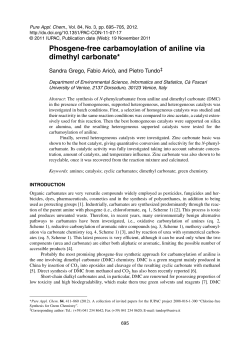 Phosgene-free carbamoylation of aniline via dimethyl carbonate*