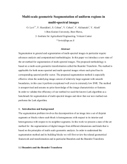 Multi-scale geometric Ssegmentation of uniform regions in multi