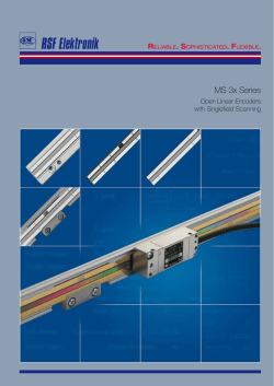 MS 3x Series Open Linear Encoders