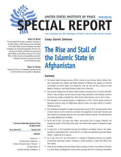 The Rise and Stall of the Islamic State in Afghanistan
