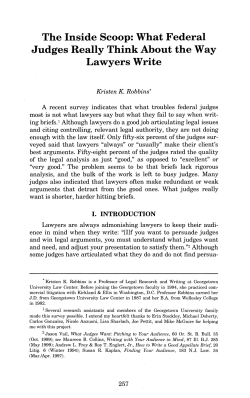 The Inside Scoop: What Federal Judges Really Think