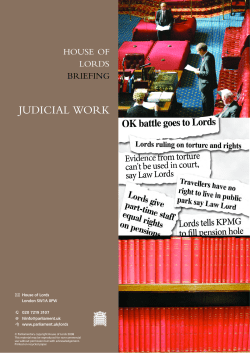Judicial work of the House of Lords