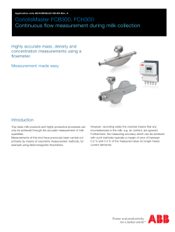 CoriolisMaster FCB300, FCH300 Continuous flow
