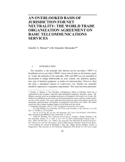 An Overlooked Basis of Jurisdiction of Net Neutrality: The World