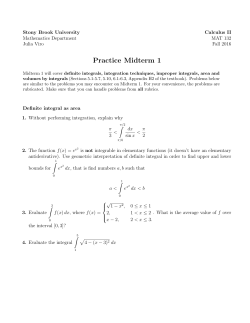 Practice Midterm 1 - Stony Brook Math Department