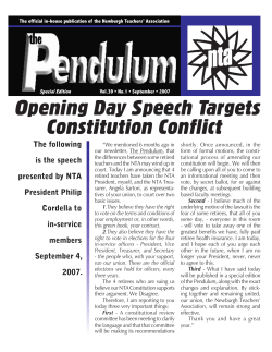 Opening Day Speech Targets Constitution Conflict