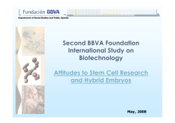Second BBVA Foundation International Study on Biotechnology