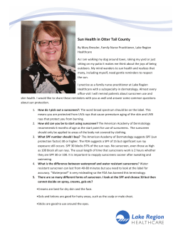 Sun Health in Otter Tail County