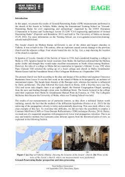 Introduction In this paper, we present the results of