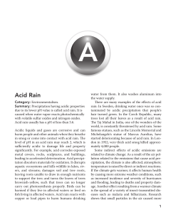 Acid Rain - Salem Press