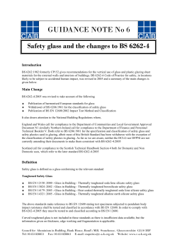 GUIDANCE NOTE No 6 - Council for Aluminium in Building