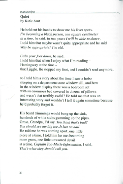 Quiet I`m becoming a black person, one square centimeter at a time