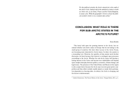 CONClUSION: WhAT ROlE IS ThERE FOR SUB