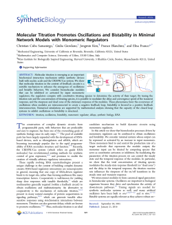 Molecular Titration Promotes Oscillations and