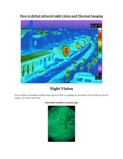 defeating infra red and thermal imaging devices