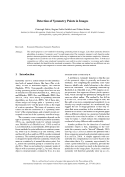Detection of Symmetry Points in Images