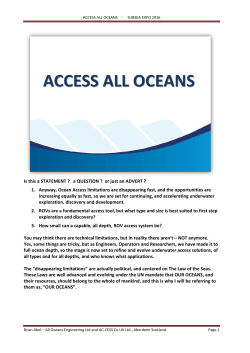 access all oceans - subsea expo 2016