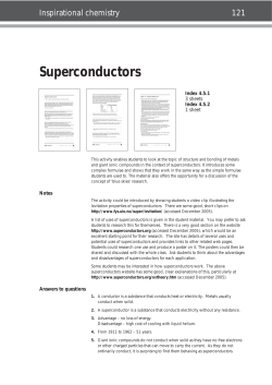 Superconductors