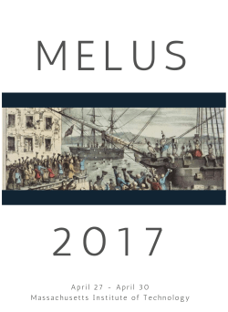 April 27 - April 30 Massachusetts Institute of Technology