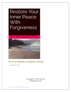 To err is human, to forgive, divine.