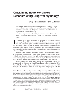 Crack in the Rearview Mirror: Deconstructing Drug War Mythology