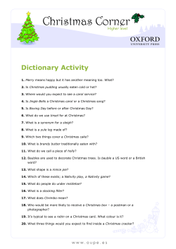 Dictionary Activity - oxford culturemania