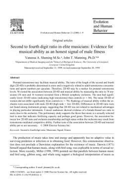 Evolution and Human Behavior