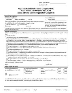 Cigna Application - Crest Insurance Group