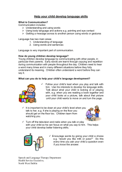 Help your child develop language skills