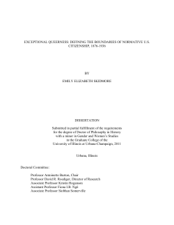 exceptional queerness: defining the boundaries