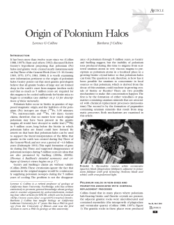 Origin of Polonium Halos