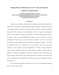 Human Trafficking - Rutgers Business School