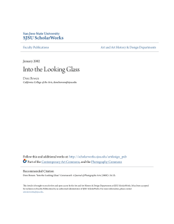 Into the Looking Glass - SJSU ScholarWorks