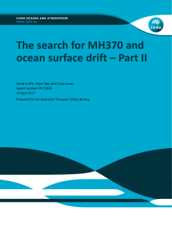 The search for MH370 and ocean surface drift – Part II