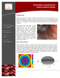 developing a macroscopic fungal growth model - KERMIT