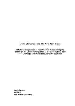 John Chinaman and the New York Times