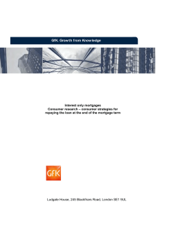Interest only mortgages research