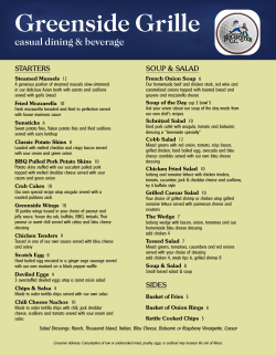 Greenside Grille - Rochester Country Club