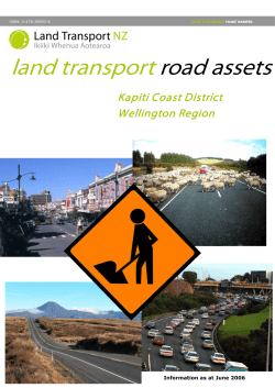 Land transport road assets 2006 Kapiti Coast
