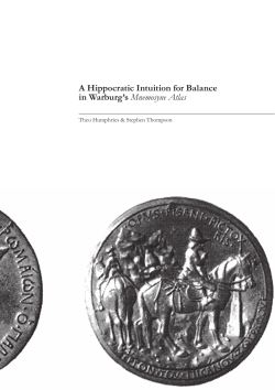 A Hippocratic Intuition for Balance in Warburg`s Mnemosyne Atlas