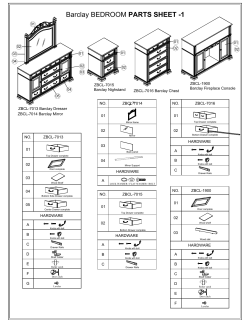 Barclay BEDROOM PARTS SHEET -1
