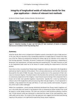 Integrity of longitudinal welds of induction bends