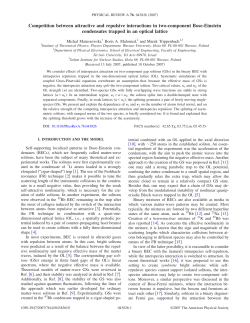 Competition between attractive and repulsive interactions in two