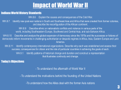 Impact of World War II