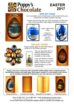 easter 2017 - Poppys Chocolate